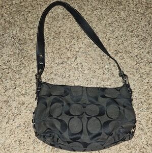 Coach Brown and Black Shoulder Bag